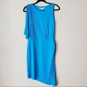 Halston Heritage Lagoon Asymmetrical Dress Size 12